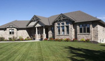 Stone Veneer House